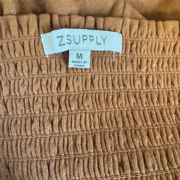 Z Supply Marina Maxi Dress Orange/Brown | cotton• sleeveless • romantic Size M - Picture 2 of 5